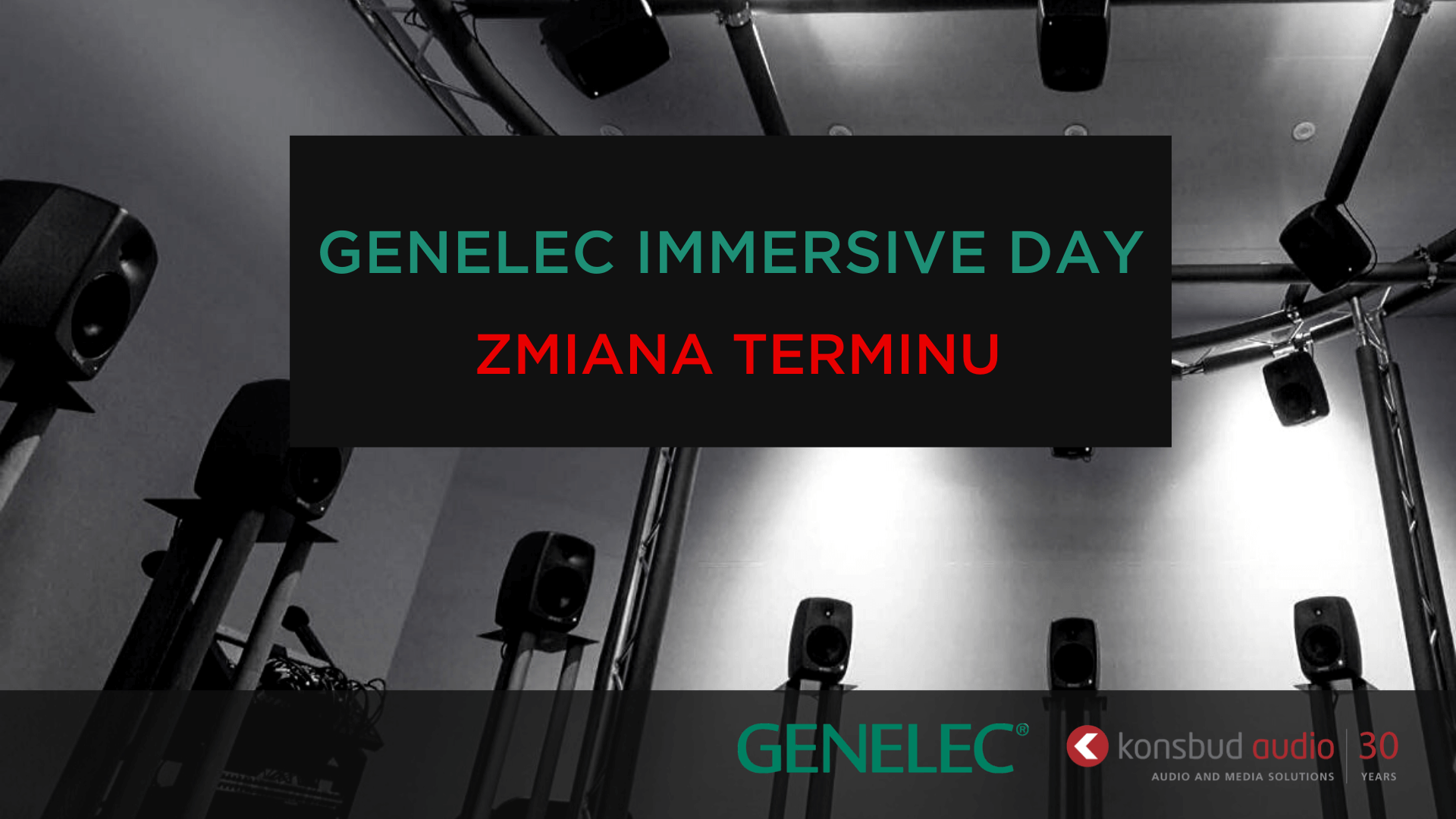Zmiana terminu Genelec Immersive Day